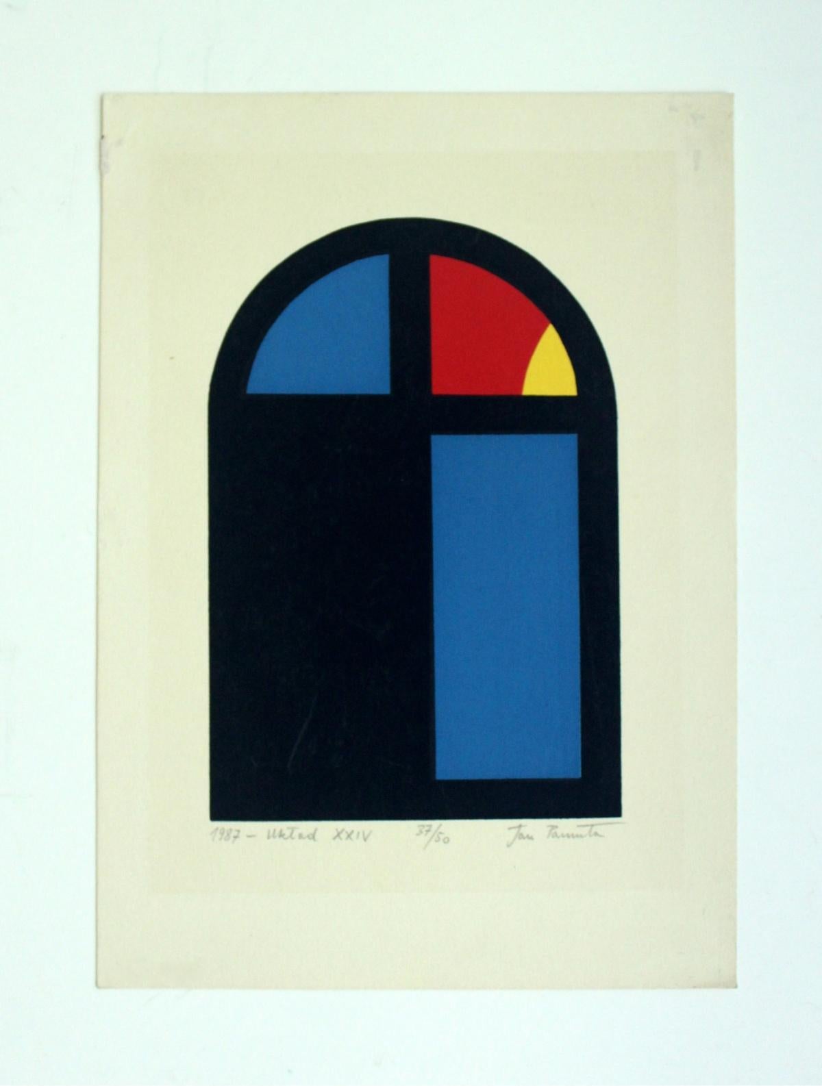 Structure XXIV - XX century, Abstract print, Colorful, Vibrant, Geometric - Print by Jan Pamula