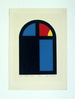 Structure XXIV - XX century, Abstract print, Colorful, Vibrant, Geometric