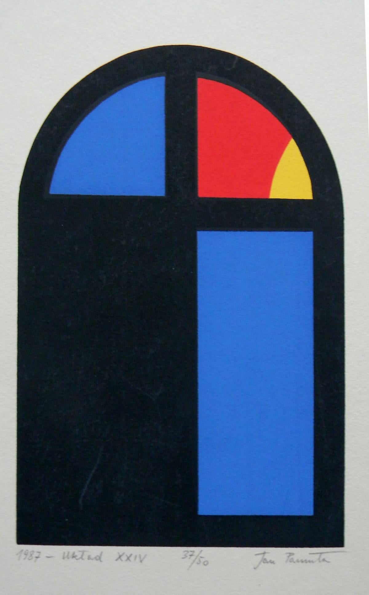 Jan Pamula Print - Structure XXIV - XX century, Abstract print, Colorful, Vibrant, Geometric