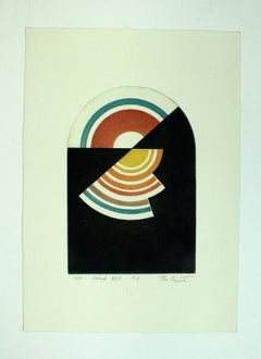 Structure XXVII - XX century, Abstract print, Colorful, Vibrant, Geometric