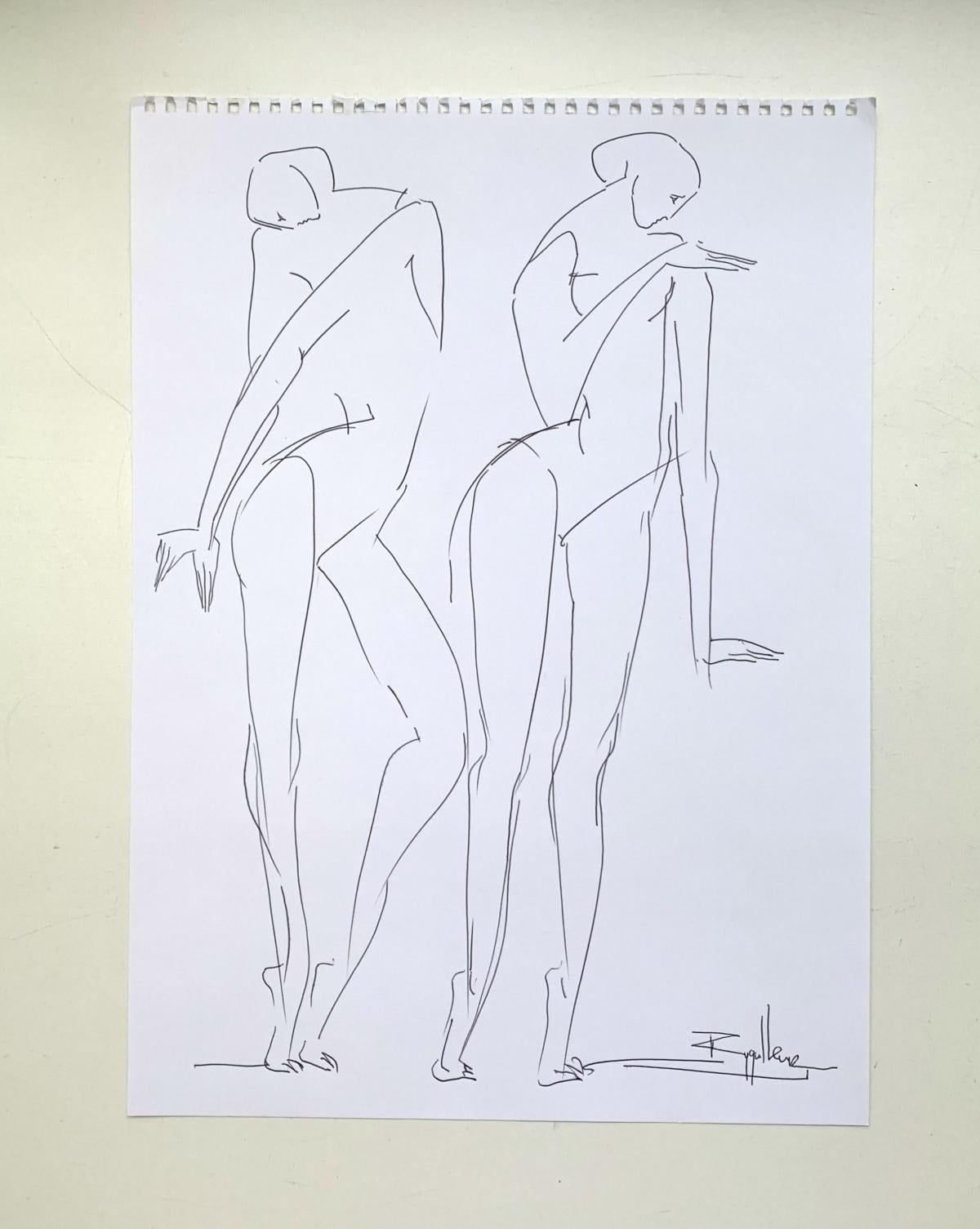 No Title- XXI Century, Contemporary Drawing, Black And White - Art by Katarzyna Zygadlewicz