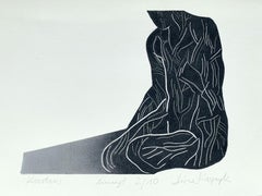 Constans - XXI century, Young artist, Figurative print, Linocut, Black & white