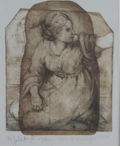 Alphabet - Contemporary art, Figurative print, Old masters inspired