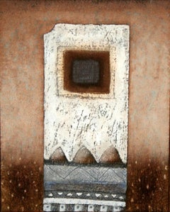 My menhir a favourite from Nepal XXI century Oil & mixed media painting