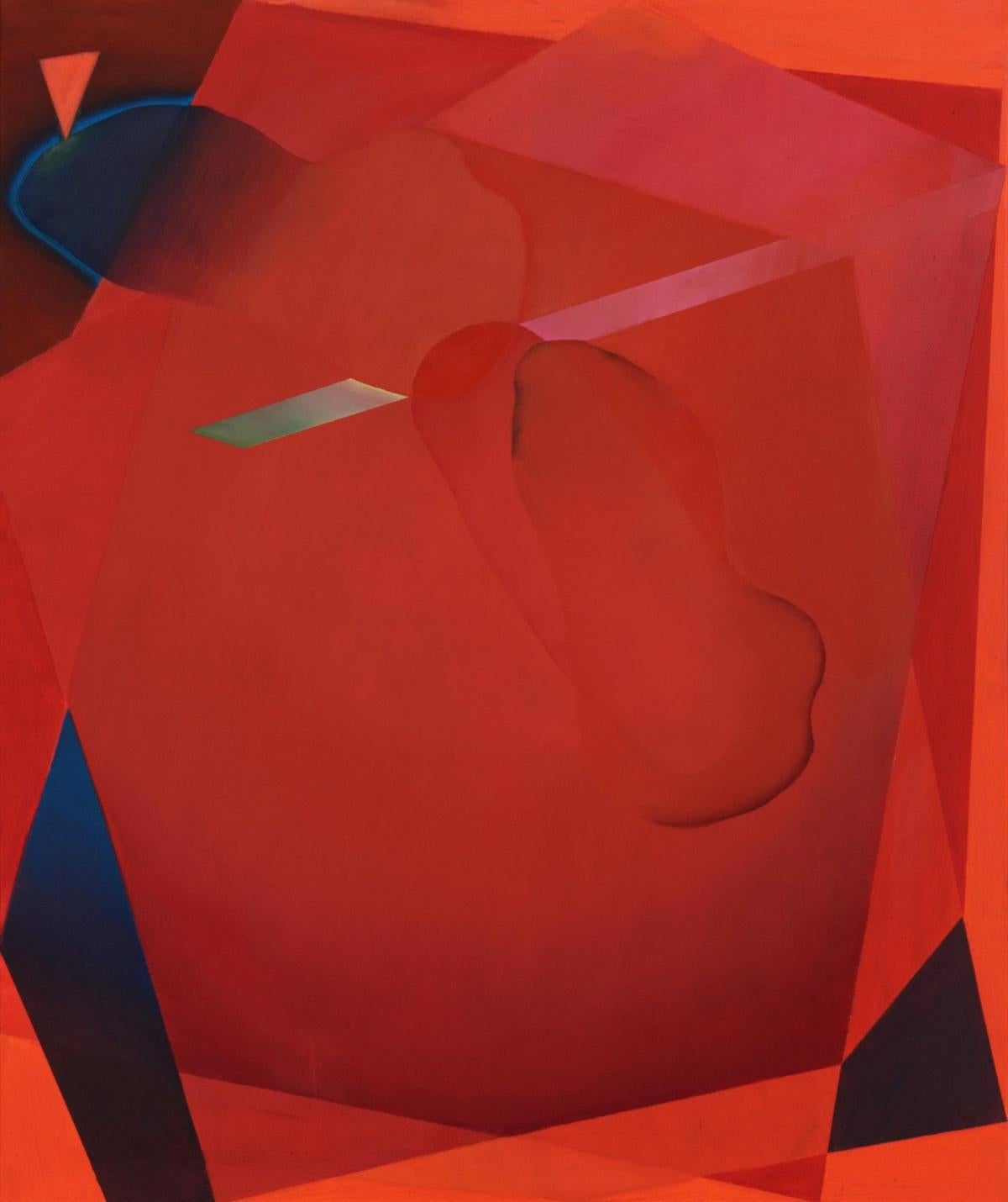 Abstract Painting di Marta Gębalska - Composizione XVIII - XXI secolo, Pittura a olio, Contemporaneo, Astratto