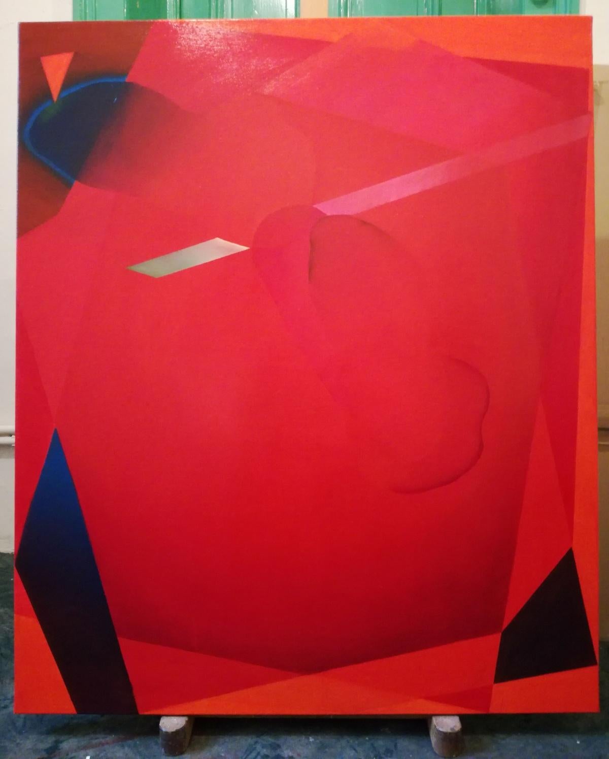 Composizione XVIII - XXI secolo, Pittura a olio, Contemporaneo, Astratto - Painting di Marta Gębalska