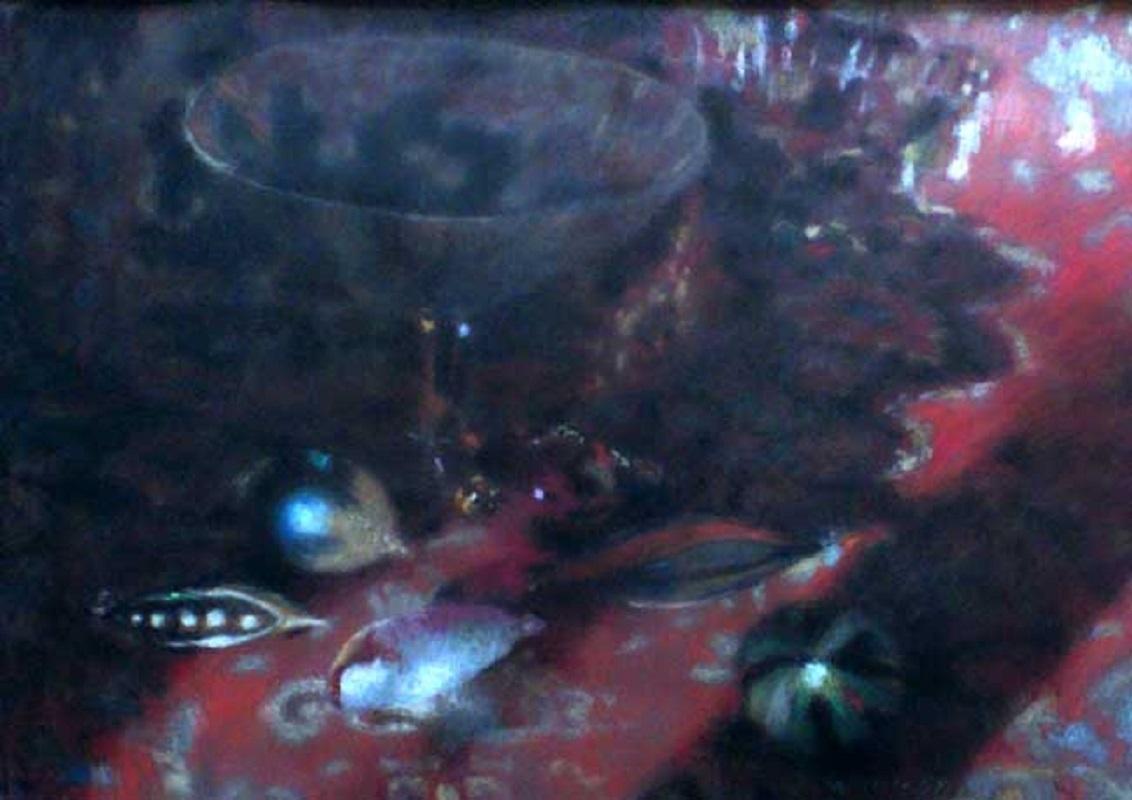 Figurative Art de Ewa Pello - Bodegón - Siglo XX, Pastel figurativo, Colorido