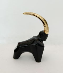 Capricorn - XXI century, Figurative animal sculpture, Ceramic, Pop art