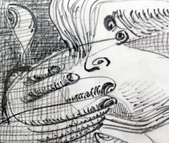 Lovers - Polish art master, classic, Drawing, Black & white