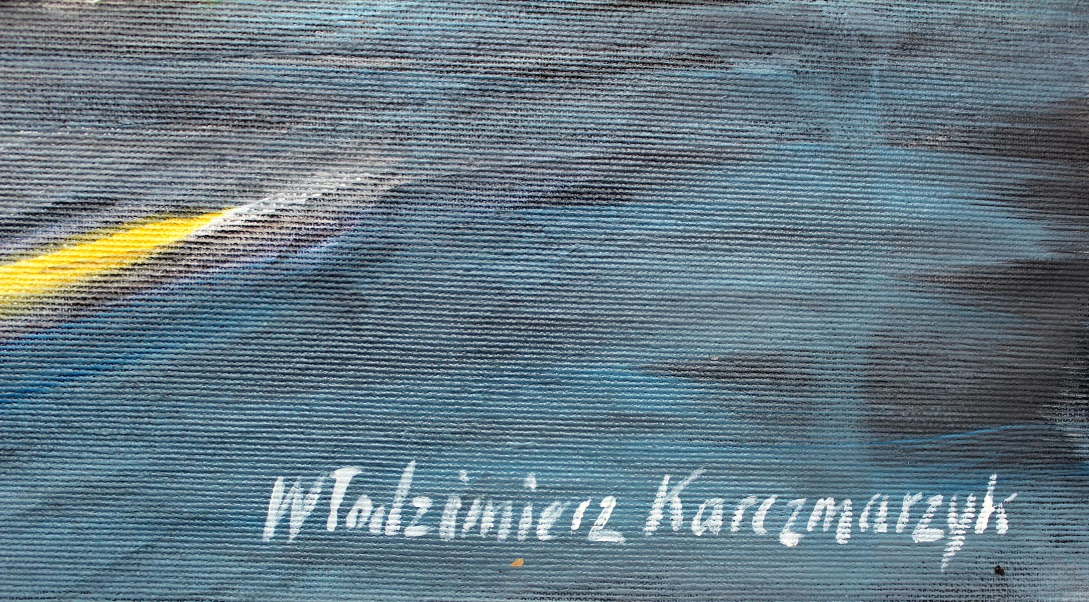 Brüssel, der Palast der Herzöge von Brabant – Aquarellmalerei des 21. Jahrhunderts – Art von Włodzimierz Karczmarzyk