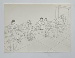 Untitled - Contemporary ink drawing, Young art, Minimalism
