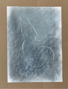 Senza titolo - Disegno contemporaneo a tecnica mista, Figurativo, Monocromatico