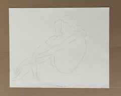 Untitled - Contemporary pencil drawing, Figurative, Minimalistic, Black & white