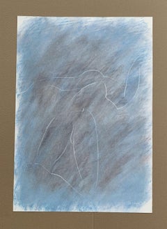 Senza titolo - Disegno contemporaneo a tecnica mista, Figurativo, Monocromatico