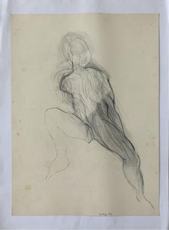 Senza titolo - Disegno a matita contemporaneo, Figurativo, Bianco e nero