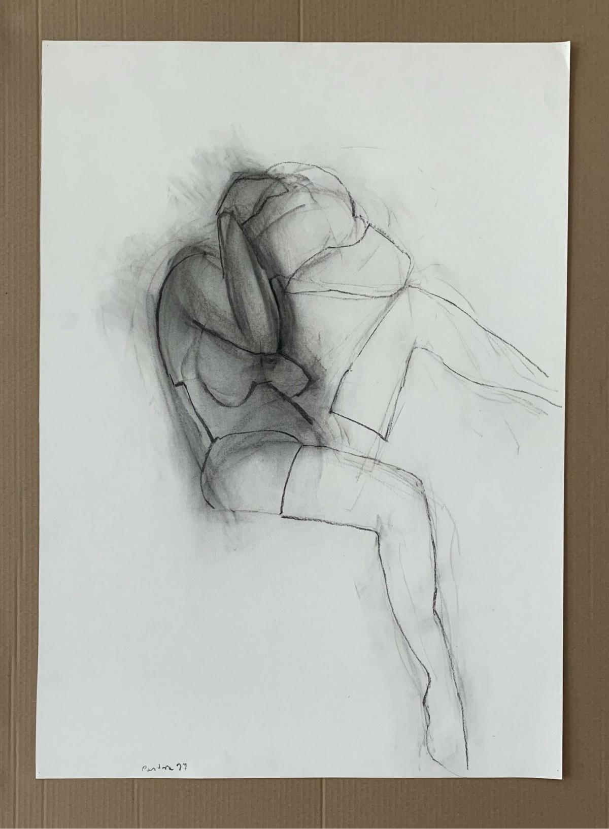 Untitled - Contemporary pencil drawing, Figurative, Black & white - Art by Antoni Janusz Pastwa