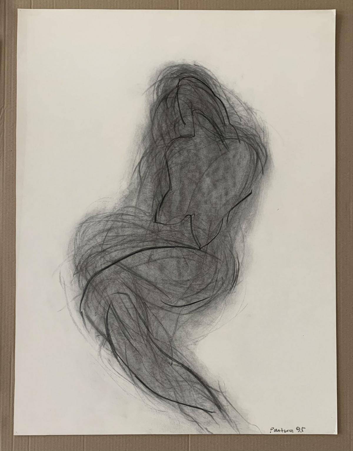 Senza titolo - Disegno a matita contemporaneo, Figurativo, Bianco e nero - Art di Antoni Janusz Pastwa