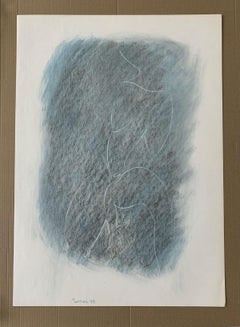 Untitled - Contemporary mixed media drawing, Figurative, Monochromatic