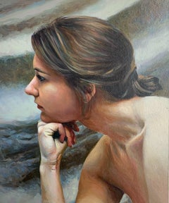 Female portrait - Contemporary Figurative Oil Painting, Realistic painting
