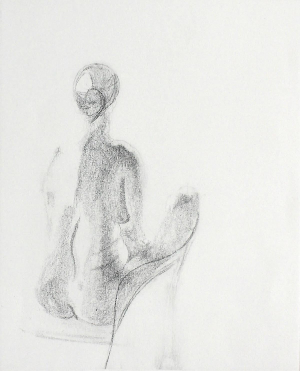 Nude – 21. Jahrhundert, zeitgenössische figurative Gravur, Schwarz-Weiß