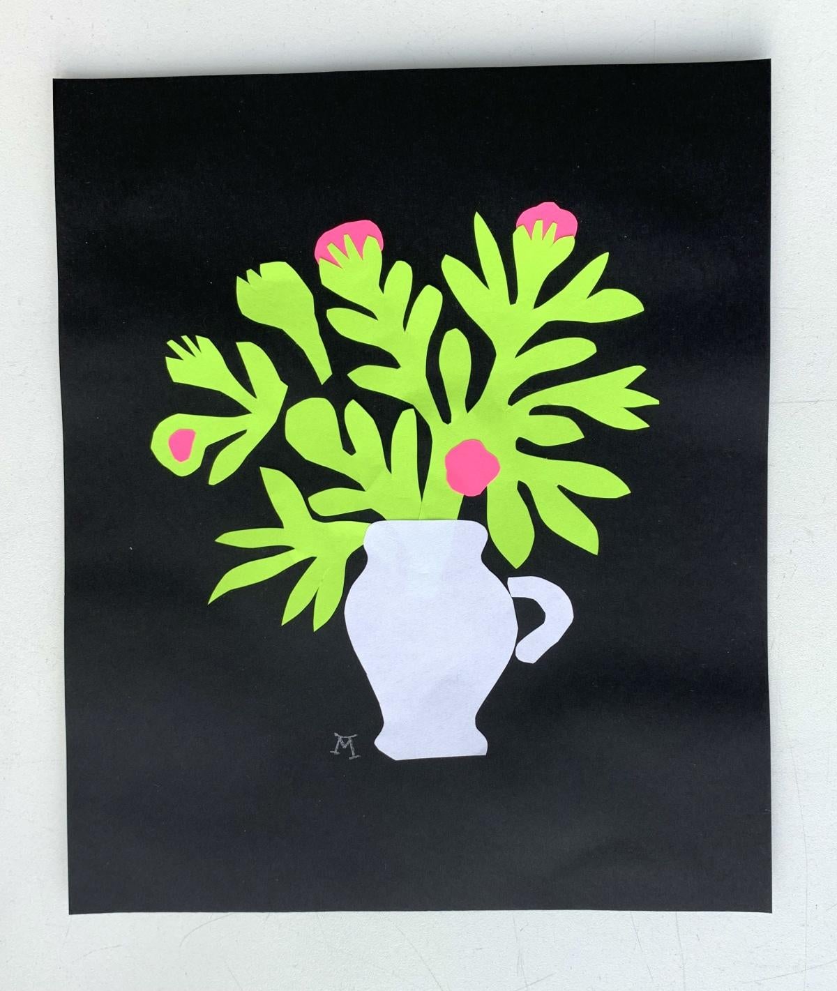 Bouquet - Papercut artwork, Colorful Still life, Figurative - Contemporary Art by Marianna Oklejak