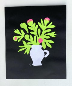 Bouquet - Papercut artwork, Colorful Still life, Figurative