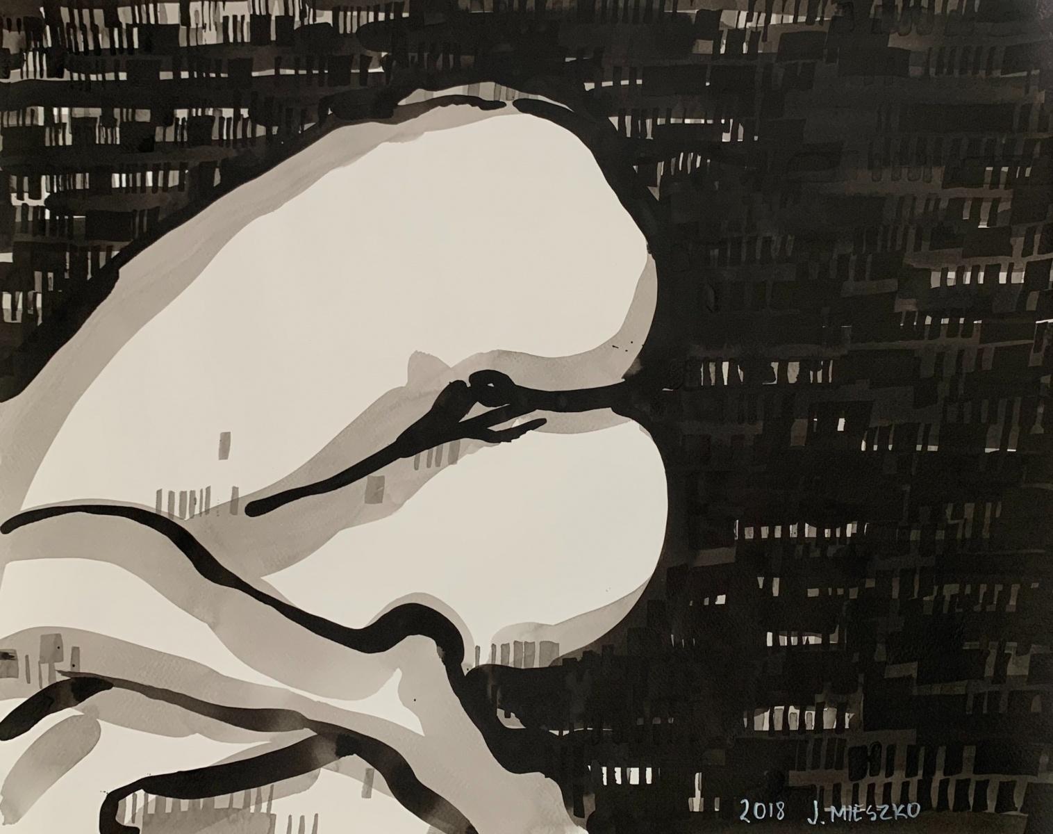 Joanna Mieszko Nu XXIe siècle, dessin à l