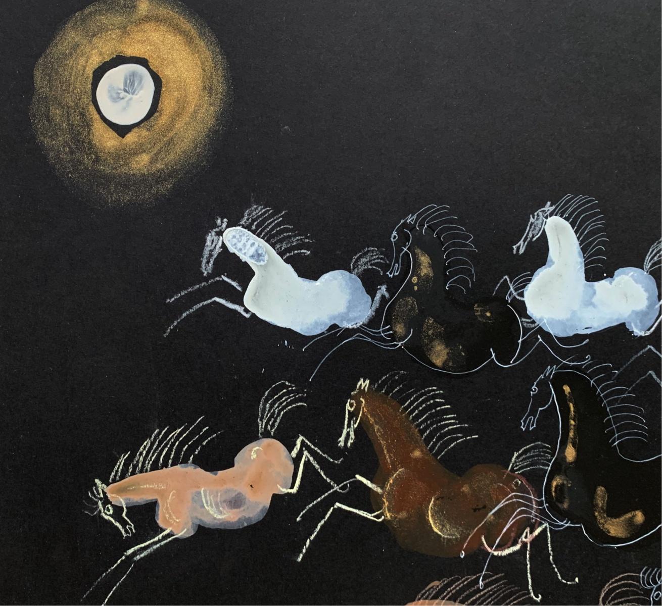 Horses - Contemporary art, Figurative Painting, Animals, Classics, Art master 2