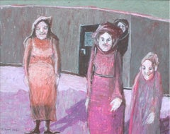 Meeting - XXI Century, Contemporary Figurative Pastel Drawing