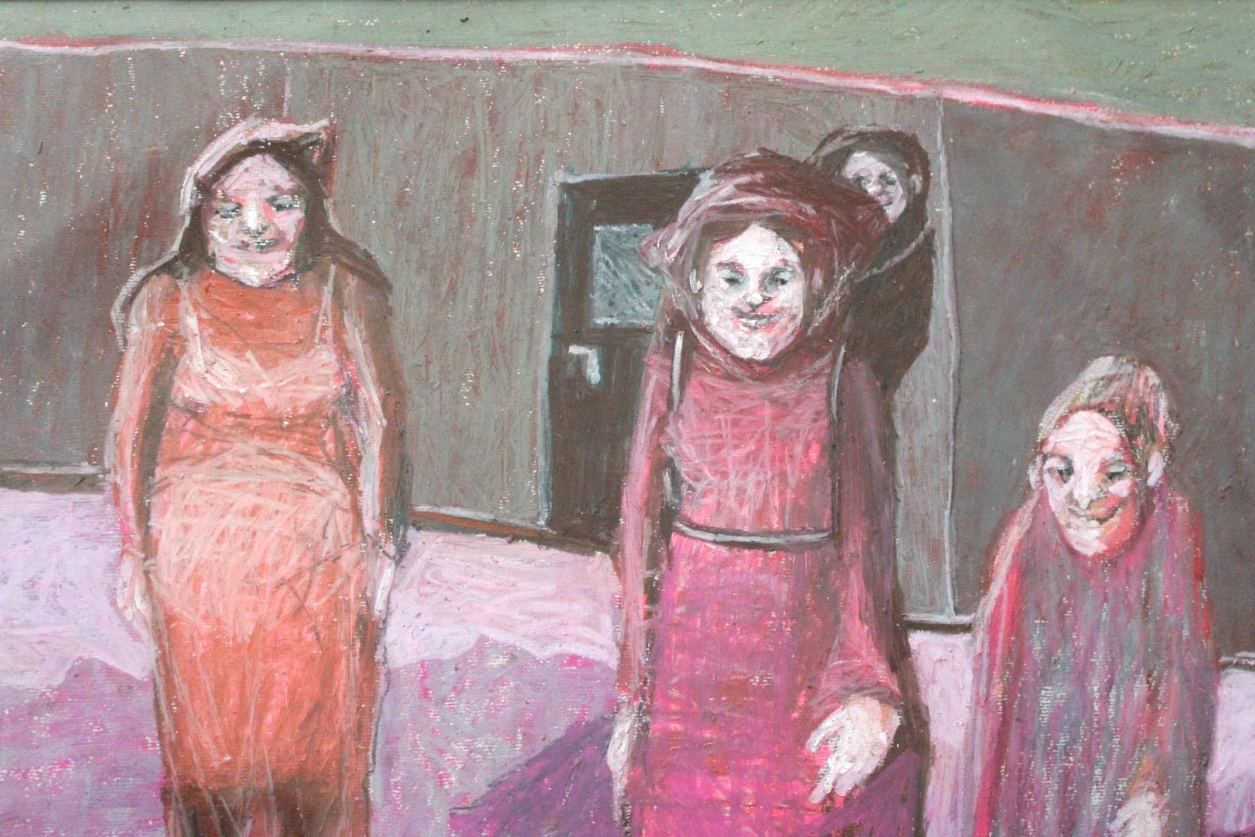 Meeting - XXIe siècle, dessin figuratif contemporain au pastel - Art de Magdalena Rytel-Skorek