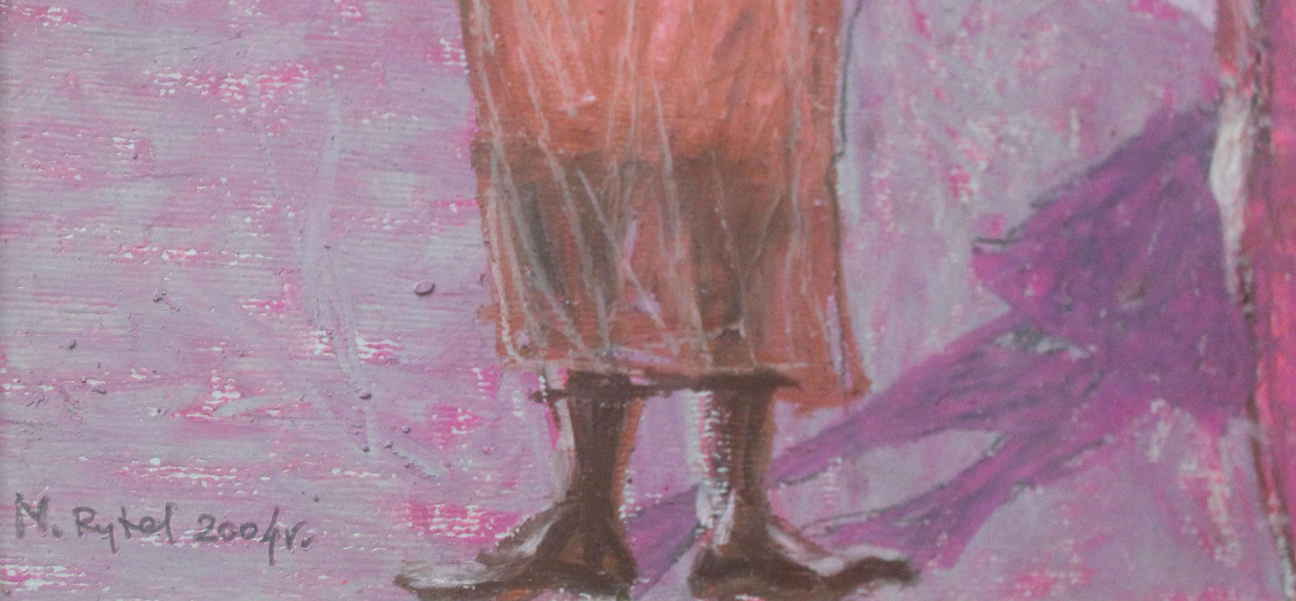 Meeting - XXIe siècle, dessin figuratif contemporain au pastel - Contemporain Art par Magdalena Rytel-Skorek