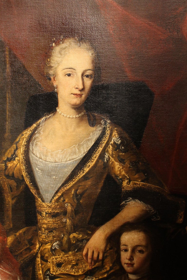 Lucia Casalini Torelli 18th Century Oil on Canvas Painting Portrait