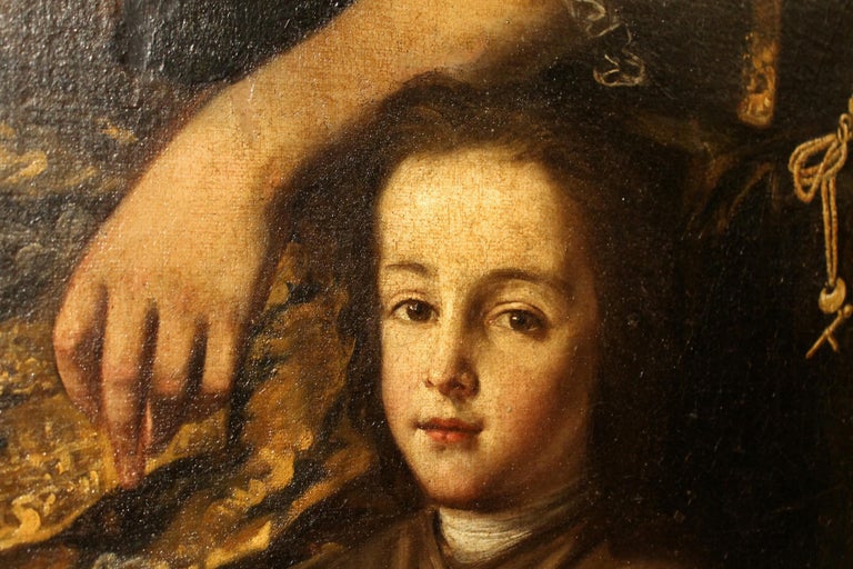 Lucia Casalini Torelli 18th Century Oil on Canvas Painting Portrait