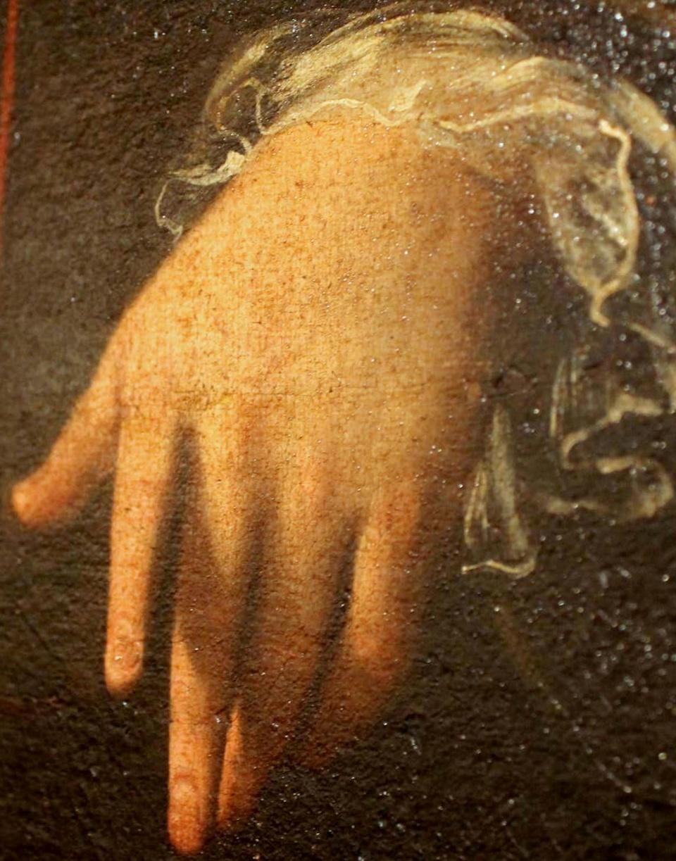 Olio su tela Ritratto della famiglia nobile italiana dei conti Zanardi in vendita 5