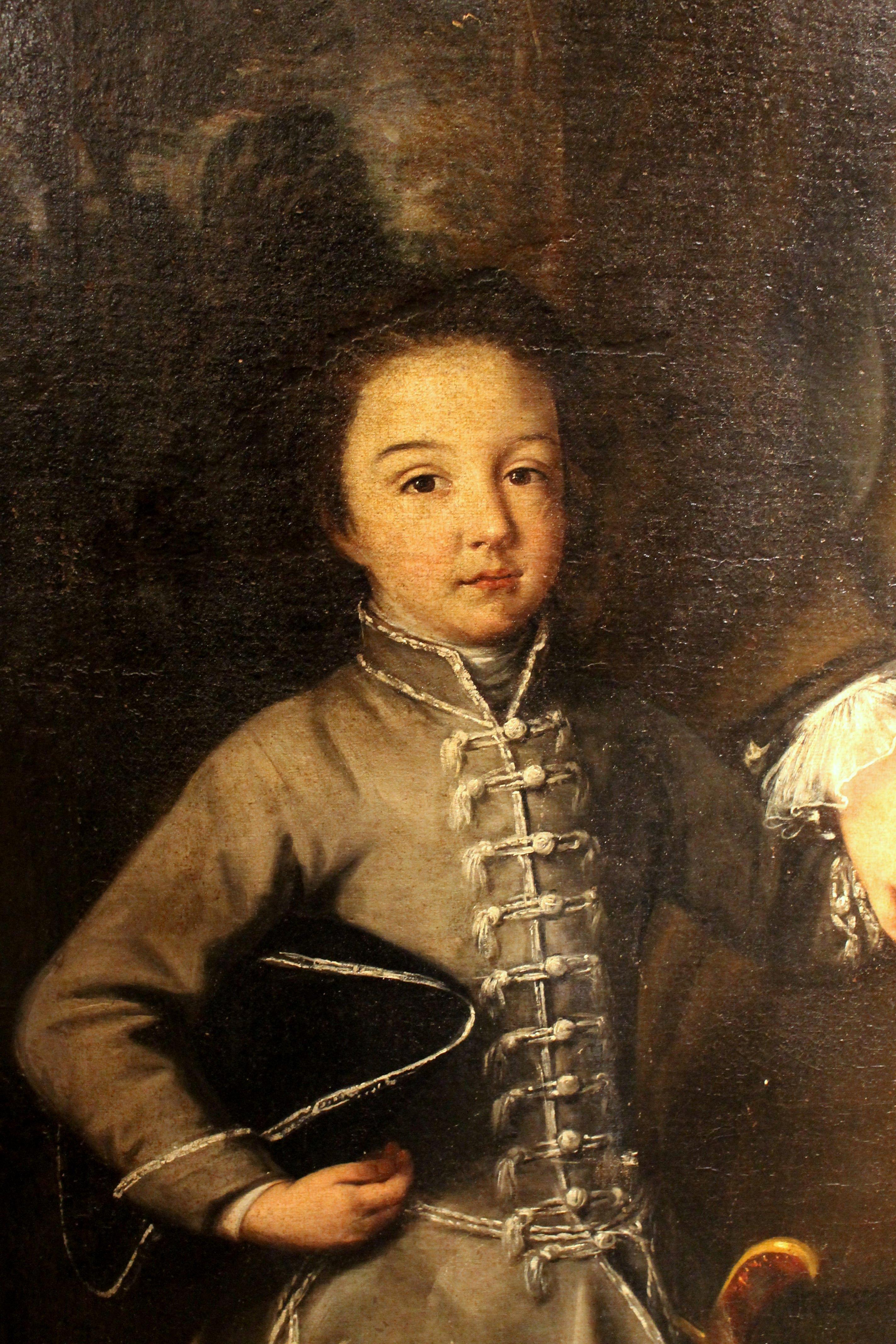 Questo ritratto formale ad olio su tela di qualità museale raffigurante la famiglia del conte Zanardi è firmato dall'artista - la pittrice Lucia Casalini Torelli - e pubblicato in un libro dedicato alla bottega e all'accademia di Lucia Casalini