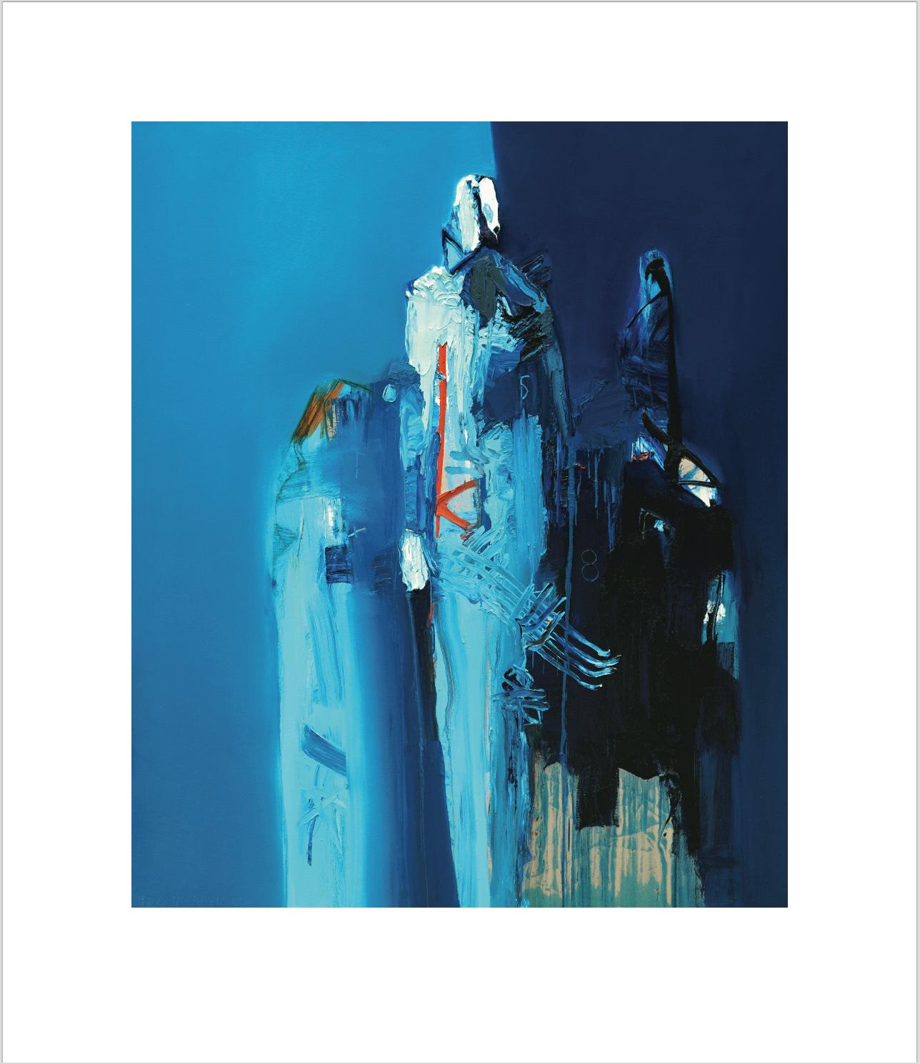 Druck auf Leinwand von „Azul Paseo“, Auflage von 58 Stück, Frank Arnold 1