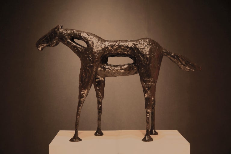 Caballo Arroyo (Bronze horse sculpture by Frank Arnold) For Sale 1