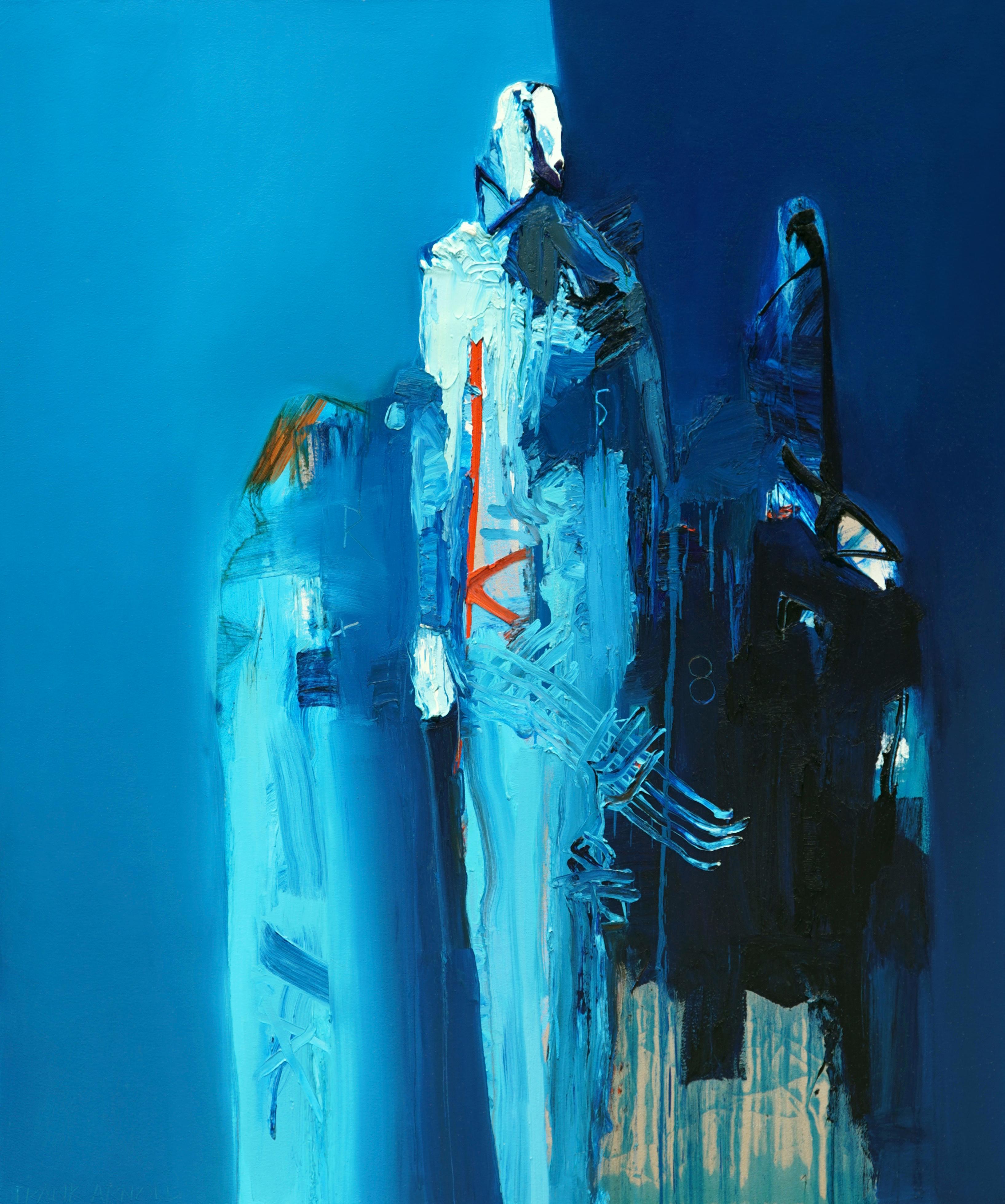 Olio su tela "Azul Paseo"