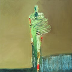 Oil on Canvas “Back Again” by abstract-figurative artist, Frank Arnold