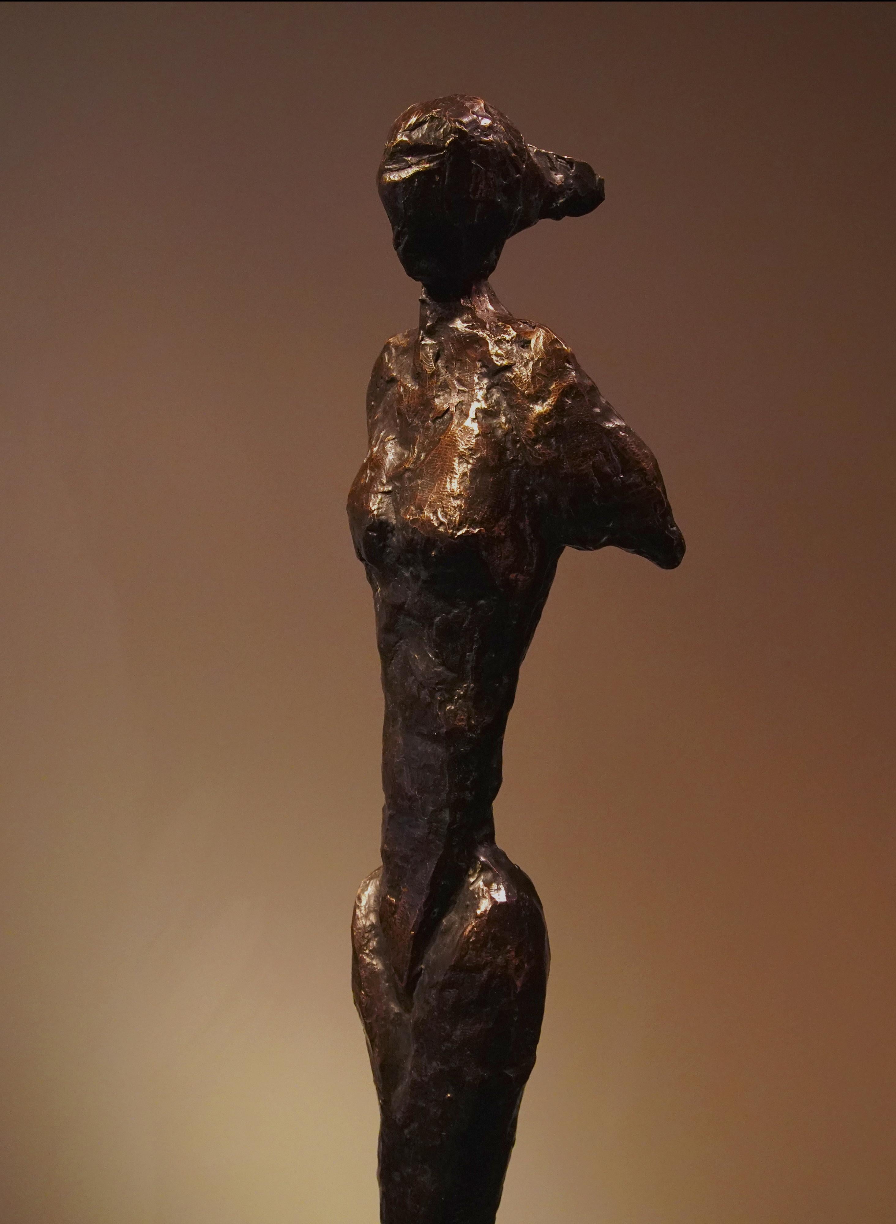 Bronze-Skulptur auf Erden (Abstrakt), Sculpture, von Frank Arnold