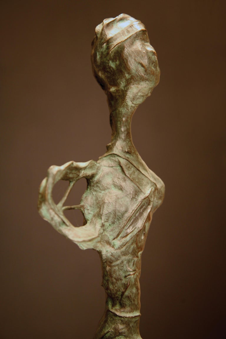 “Over Time” by abstract-figurative artist, Frank Arnold of the U.S. and Mexico - Sculpture by Frank Arnold