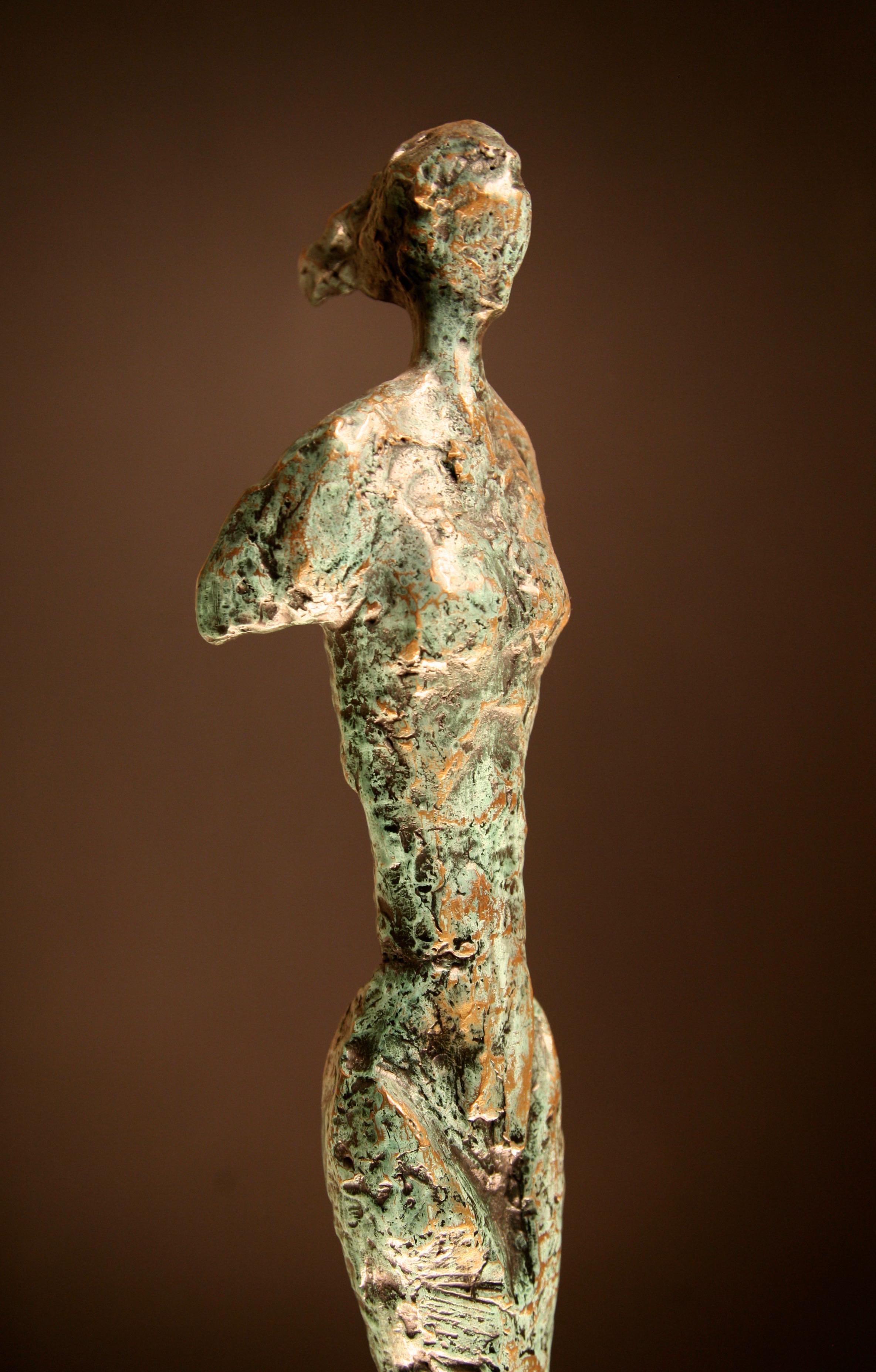 Frank Arnold Abstract Sculpture – Bronze-Skulptur auf Erden