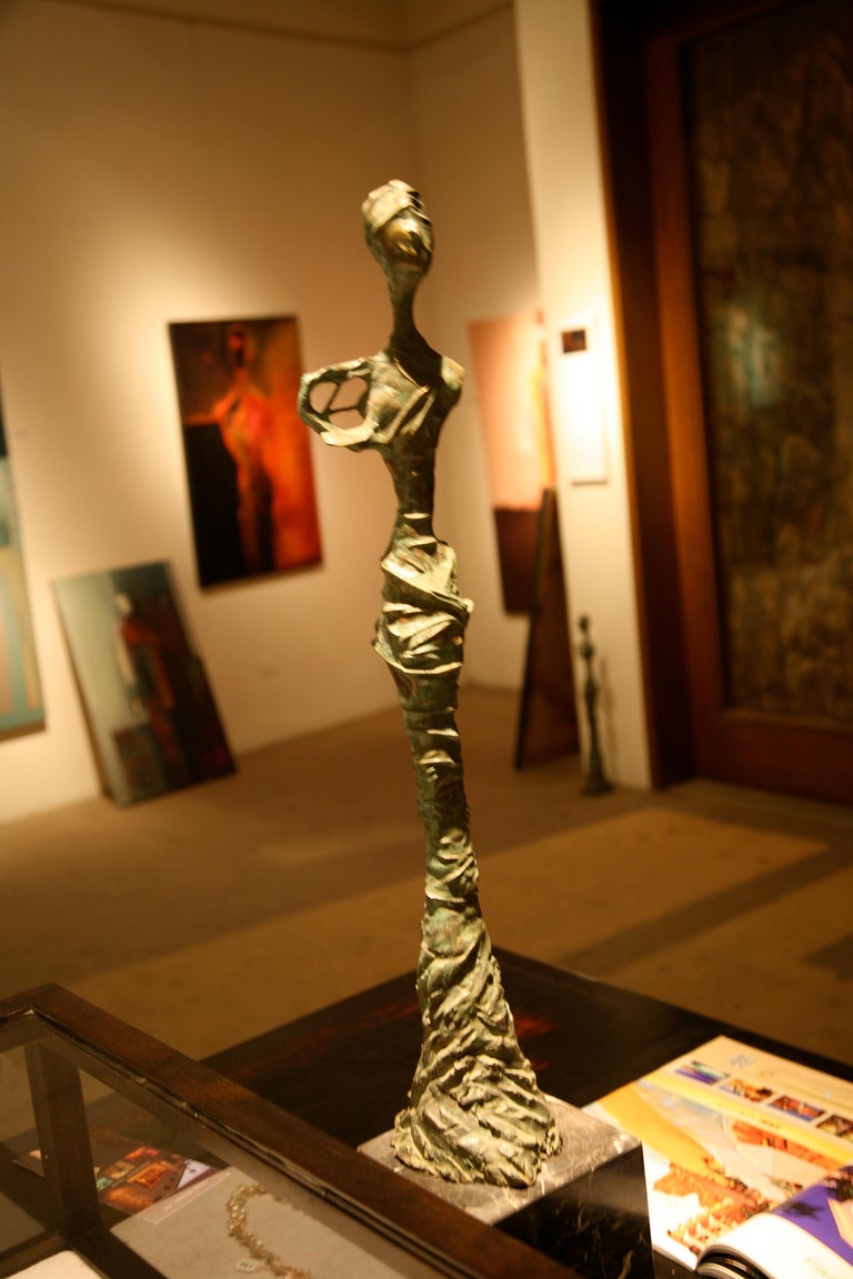 Bronze Sculpture “Over Time” For Sale 1