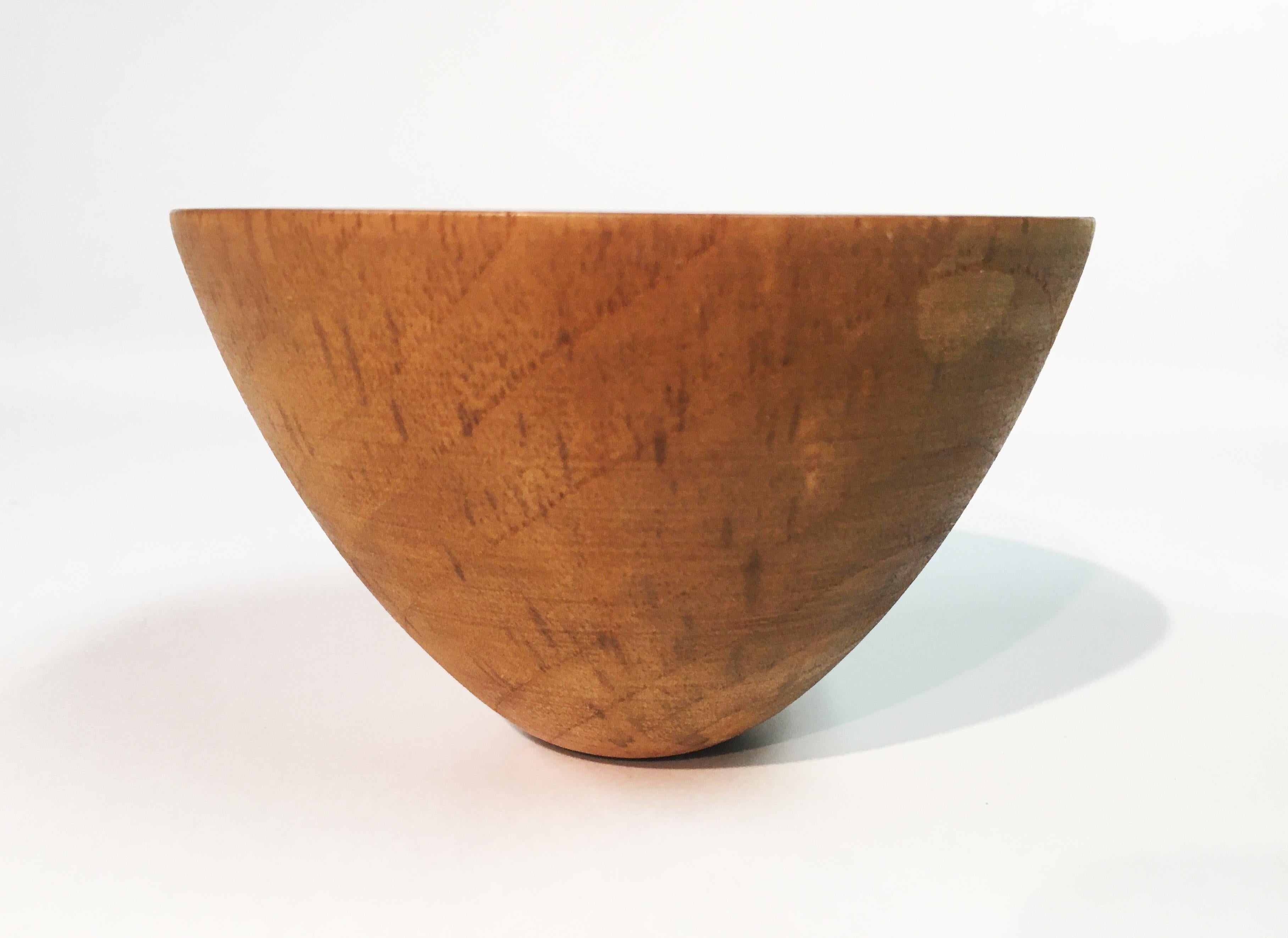 James Prestini : Grouping of Turned Wooden Bowls - Brown Abstract Sculpture by James L. Prestini