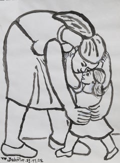 In my arms, Michel Debiève, 2002, unique piece, unframed