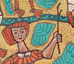 La gardienne d'Oies  Michel Debiève, 2005, pièce unique, non encadrée