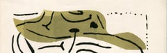 Femme au chapeau vert, Monotype, Contemporary, Late 20th Century