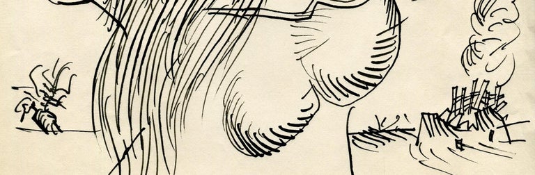 Raymond Debieve Femme qui crie, Contemporary, Late 20th Century For