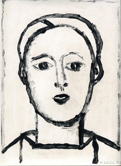 Jeune homme -  Monotype - Contemporary, French Artist Late 20th Century