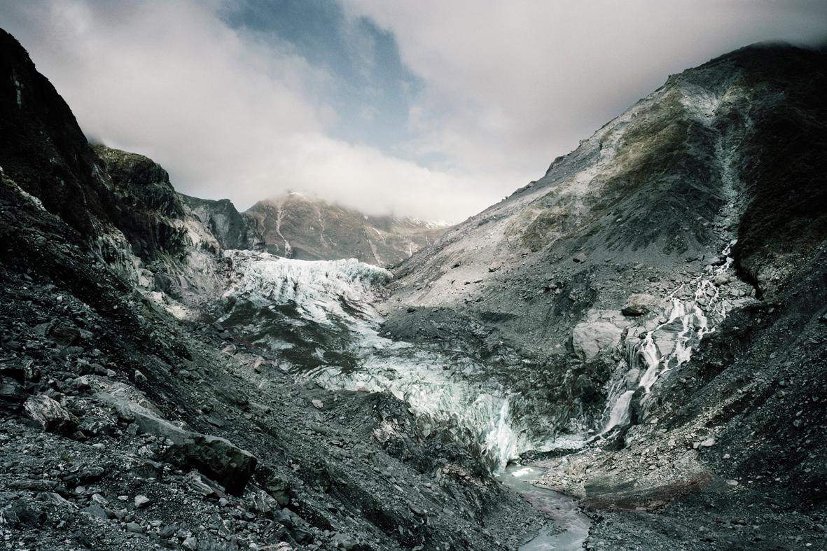 Landscape Photograph Bernhard Quade - Glacier de renard, Nouvelle-Zélande